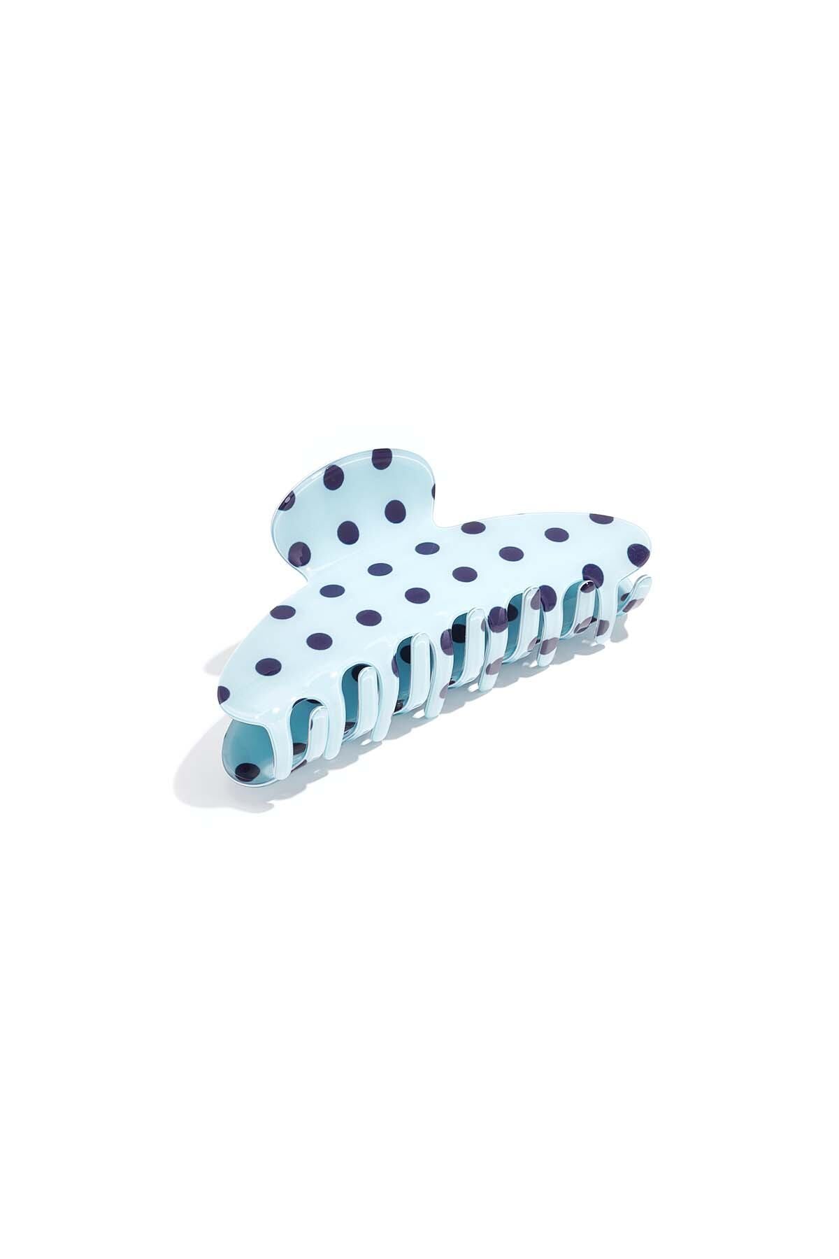 Haarspangen mit Polka-Dots, Alltags-Imitation aus Acetatfolie, Alltagsaccessoires