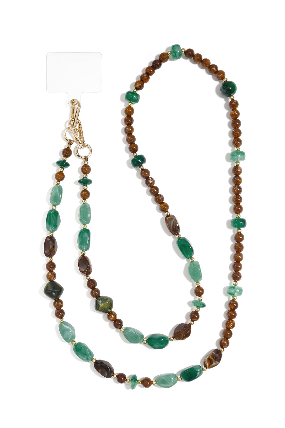 Handykette, unregelmäßige Form, schlichtes Acryl, Alltagsaccessoire