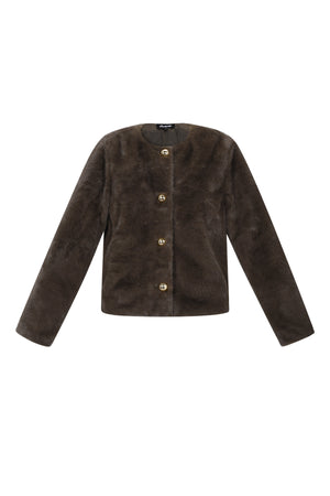 Elegant Off-White and Brown Woven Jackets for Fall/Winter