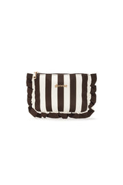 Kosmetiktaschen, gestreift, schlicht, aus Polyester, Alltagsaccessoires