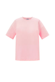 Baumwolle Gestrickte Damen T-Shirt Casual Einfarbig