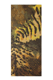 Sommerschals mit Leopardenmuster, schlichtes Polyester, Alltagsaccessoires