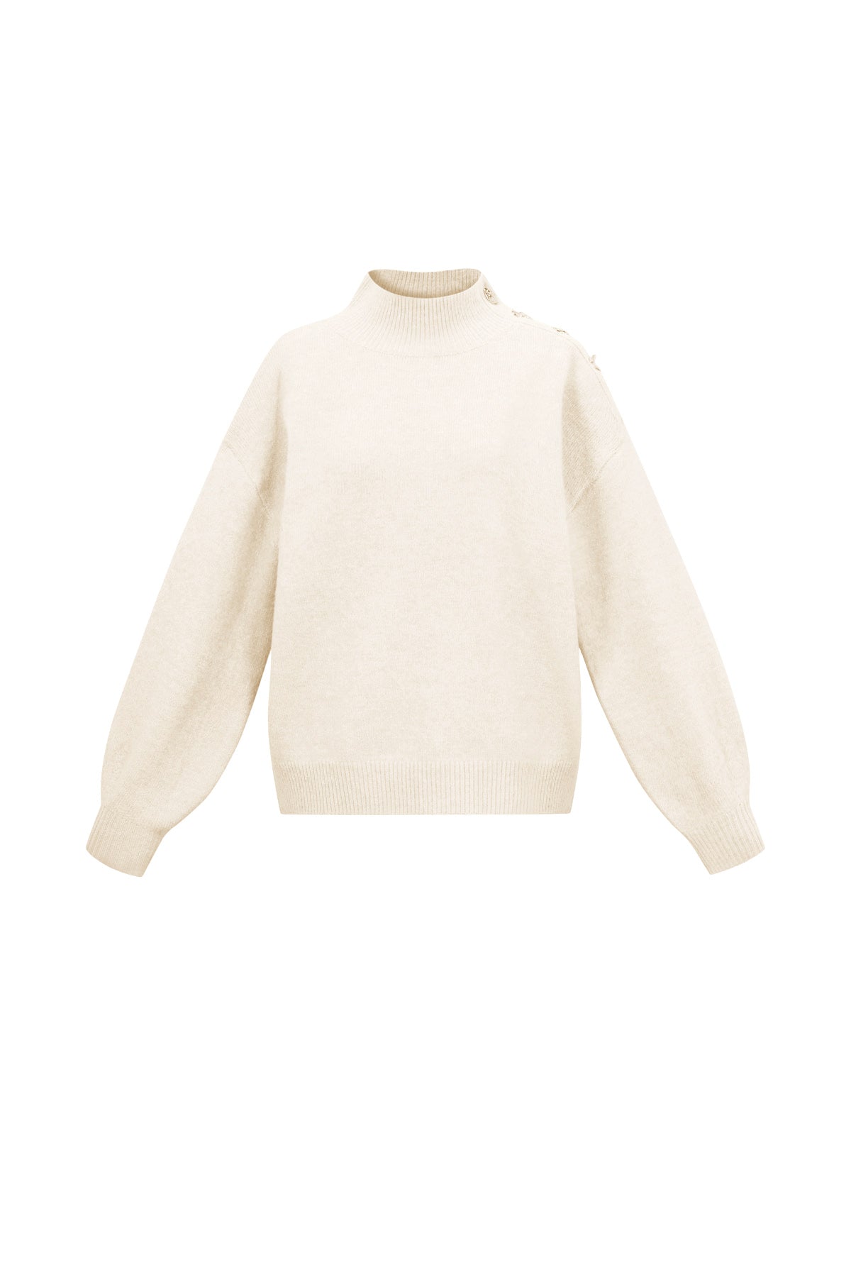 Gestrickte Polyesterfasern Damen Rollkragenpullover Casual Einfarbig