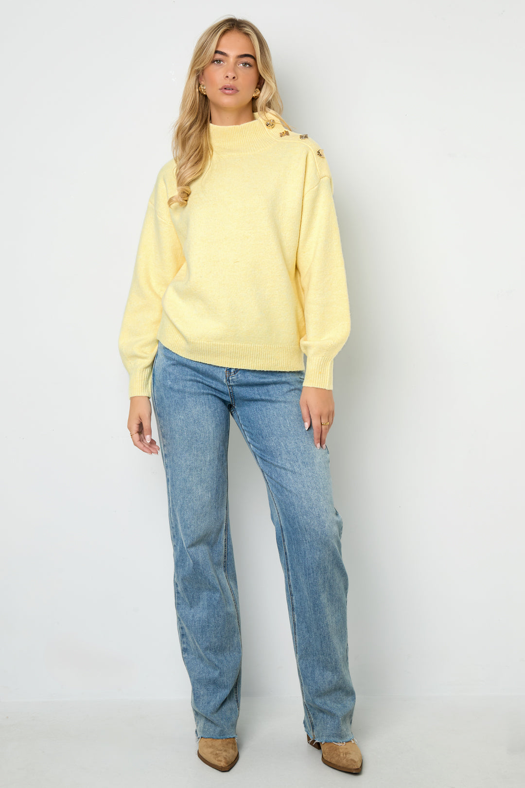 Gestrickte Polyesterfasern Damen Rollkragenpullover Casual Einfarbig