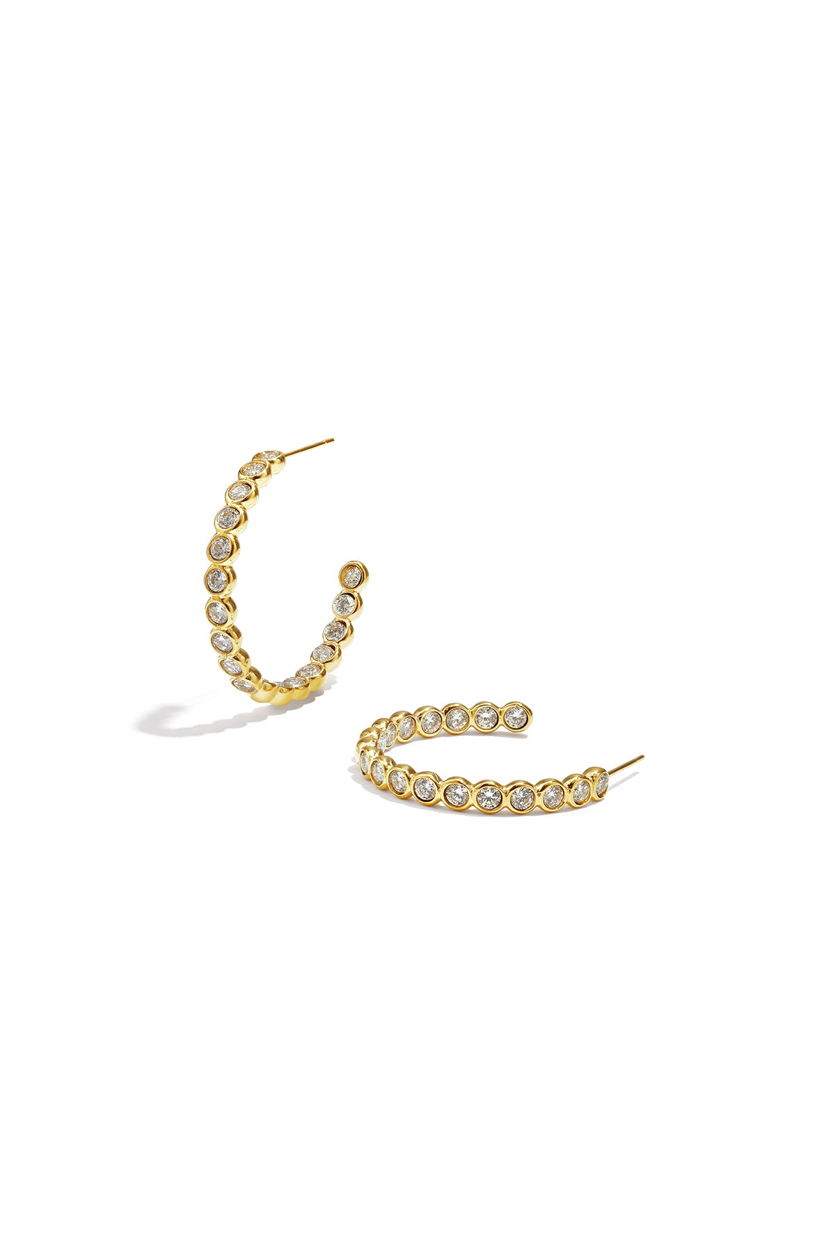 Edelstahl-Creolen, schlicht, elegant, für jeden Tag – Damenschmuck