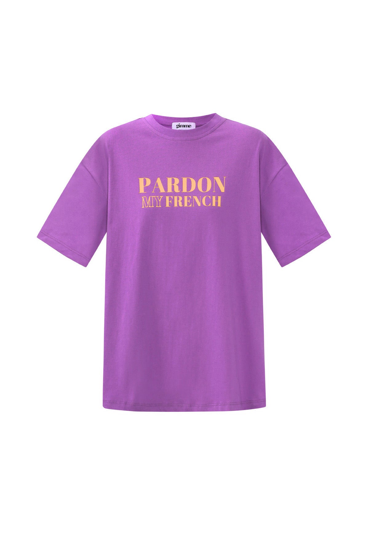 Cotton Damen T-Shirt Casual Letters