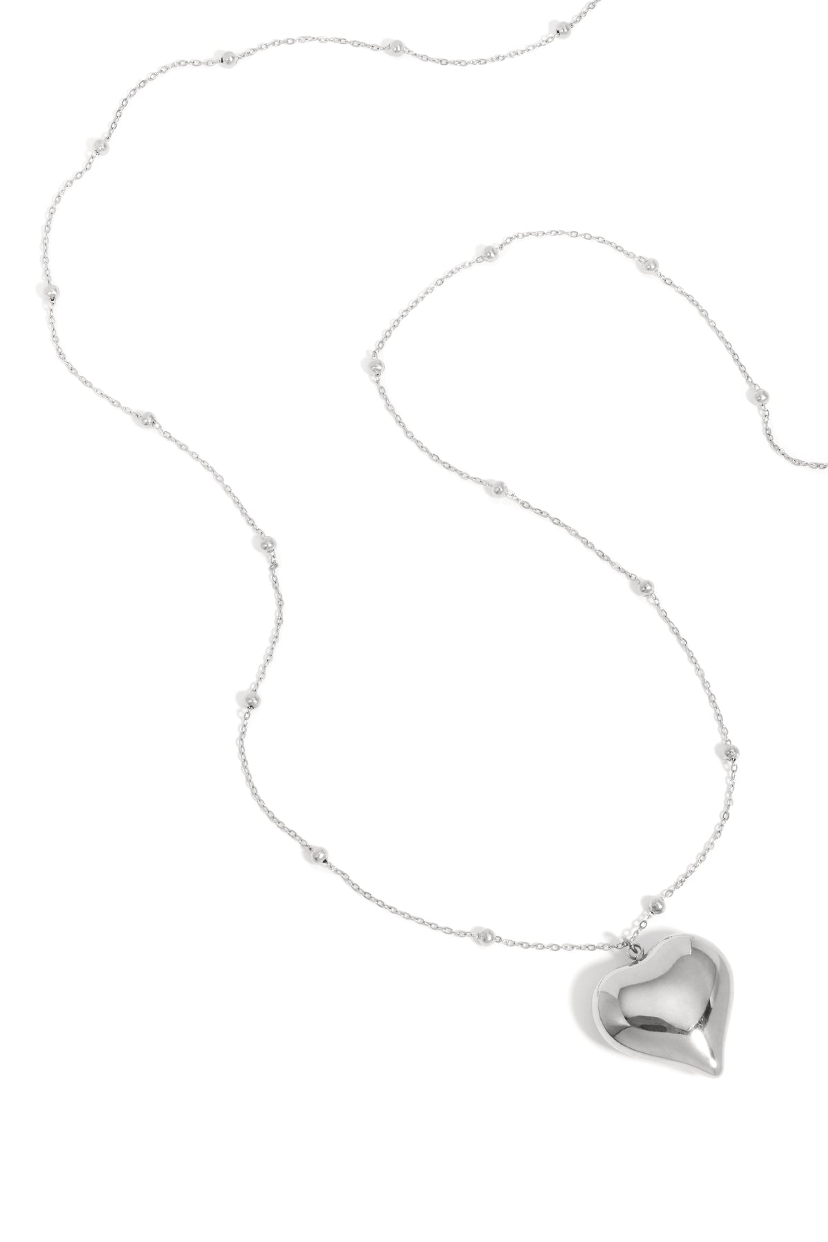 Edelstahl Lange Halsketten Herz Casual Täglich Einfache Serie frauen schmuck