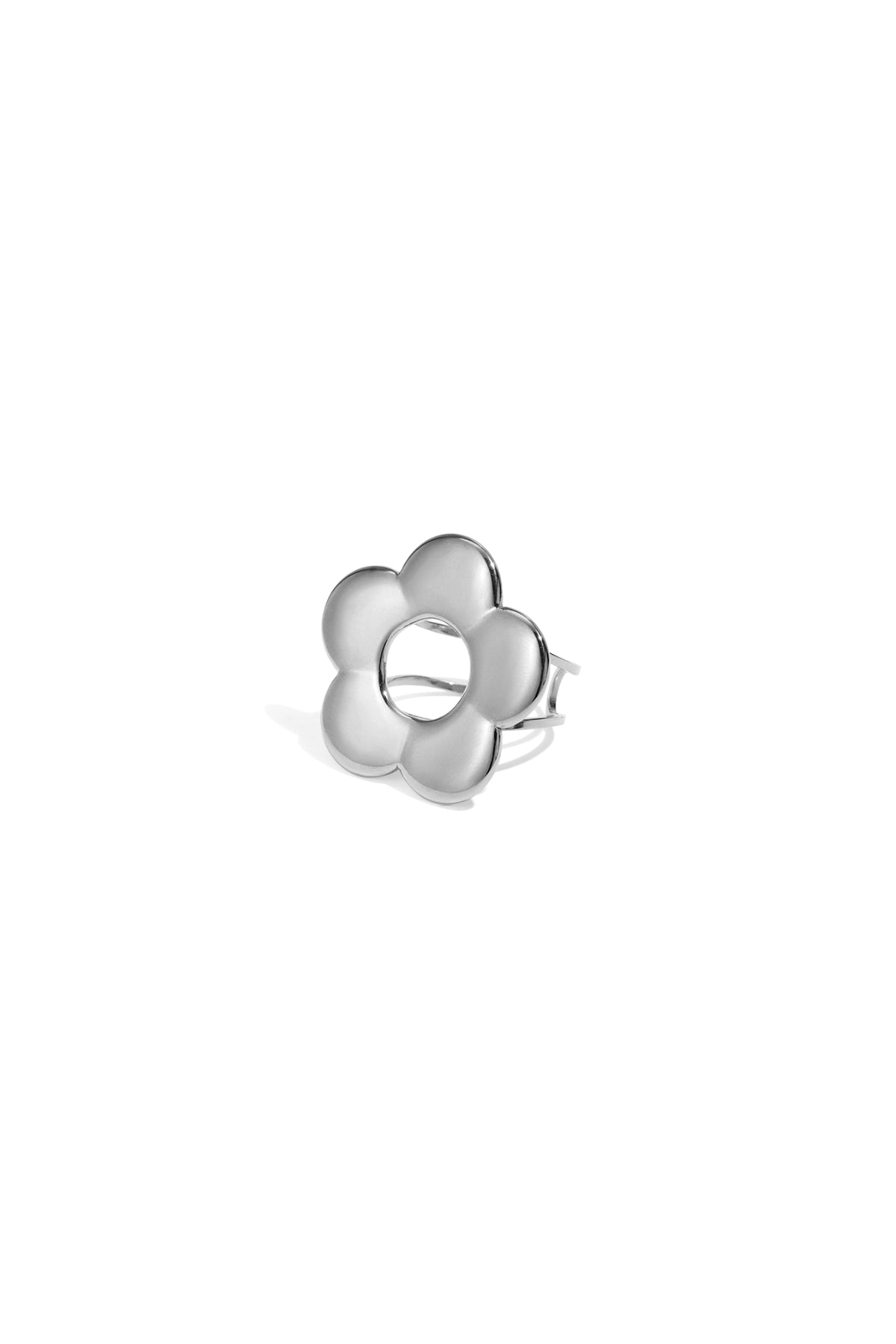 Edelstahl Statement Ringe Blume Casual Daily Simple Serie Damenschmuck