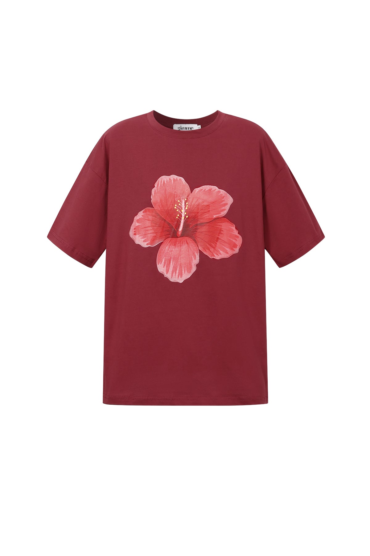 T-Shirt mit tropischem Blumenmuster